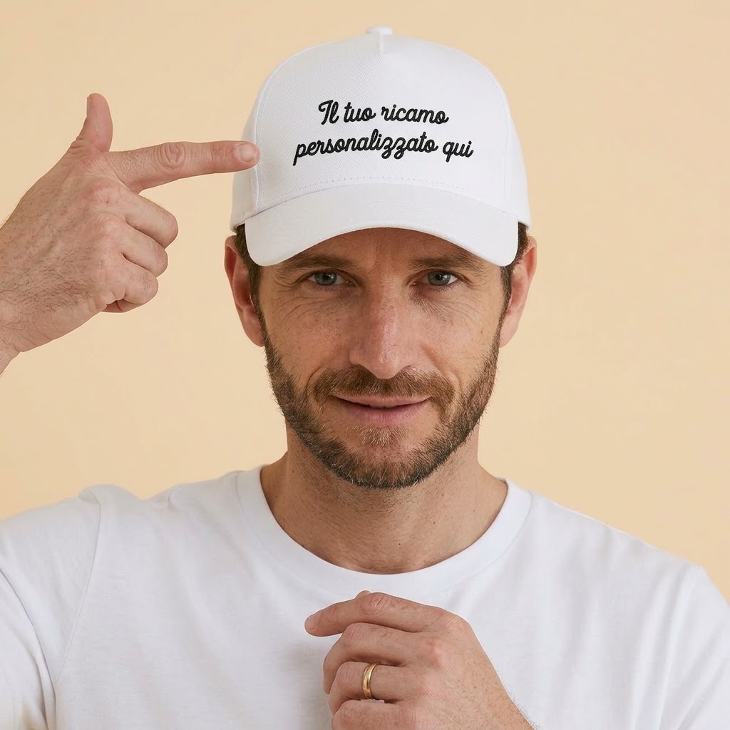 Esempio ricamo su cappello